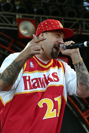 B-Real Entertains the Crowd at The Echo Festival