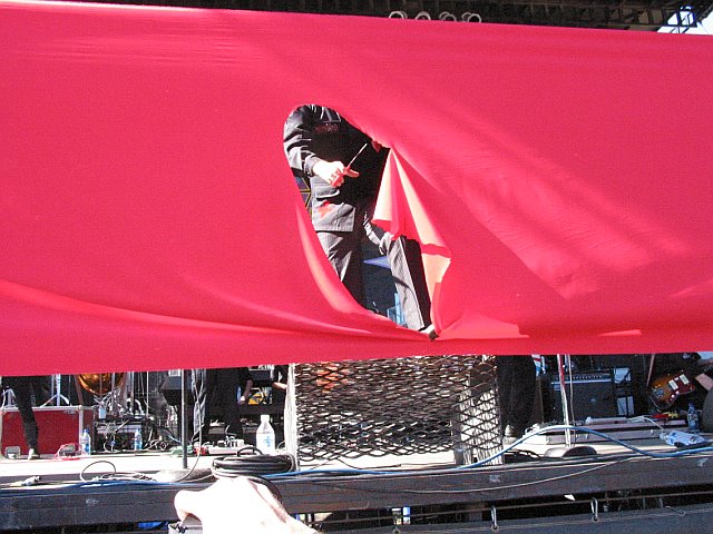 Polyphonic Spree Entrance: Cutting the Ribbon