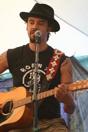 Michael Franti Performs at the Q&A Session